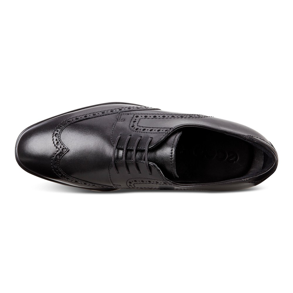 Zapatos De Vestir Hombre - ECCO Melbourne Wingtip Tie - Negros - BPC936124